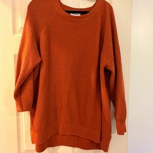 Old Navy Vibrant Orange Crew Neck Sweater